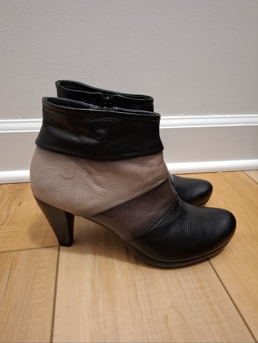 Hispanitas Boots Women's 40 Genuine Leather Patchwork Luxury Designer